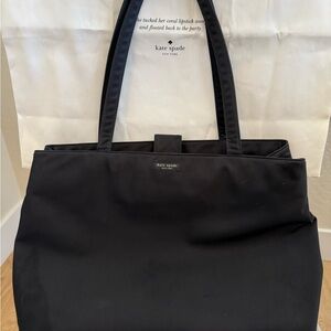 Kate Spade Classic Black Tote - baby bag